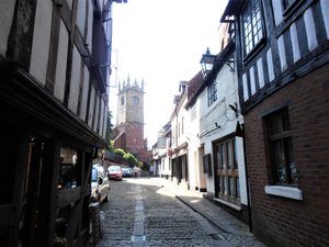 Shrewsbury cobble stone streets