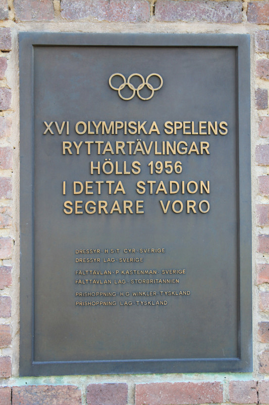 Plaque with the names of the gold medallists