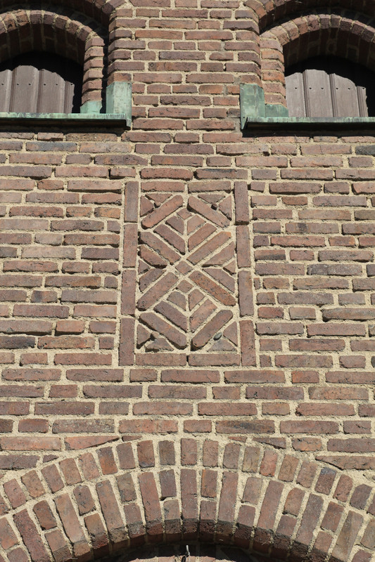 Bricks creating a pattern