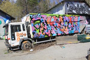 A painted truck 
