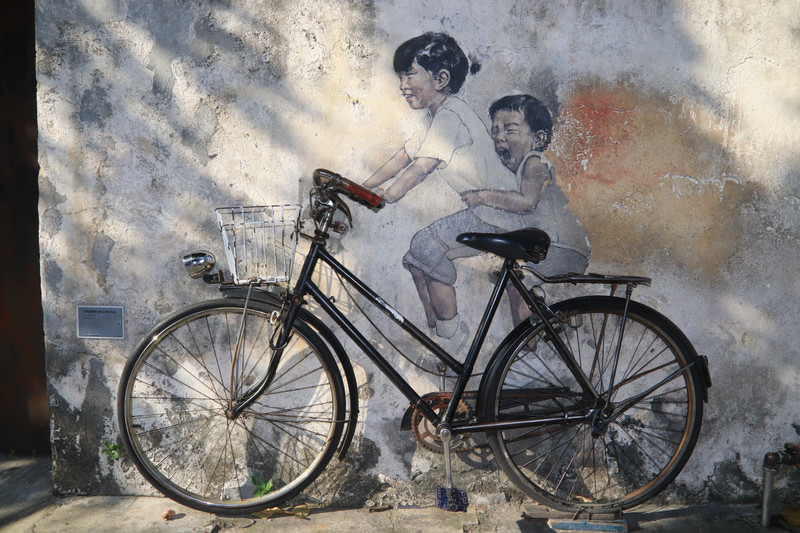 Children on a bicycle