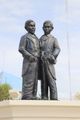 Chang and Eng Bunker statue