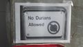 No Durians allowed