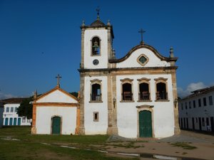 Church in Paraty historical city centre