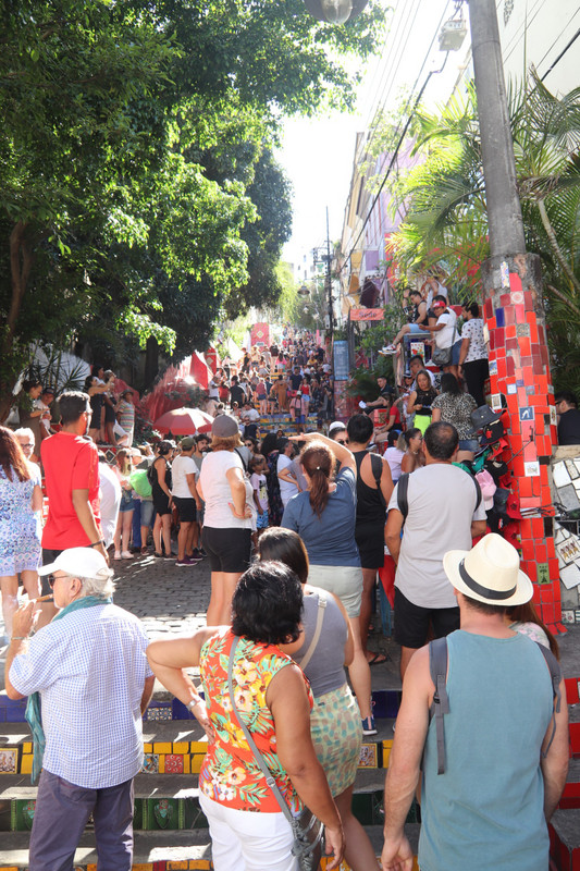 Crowds at Selarón Steps