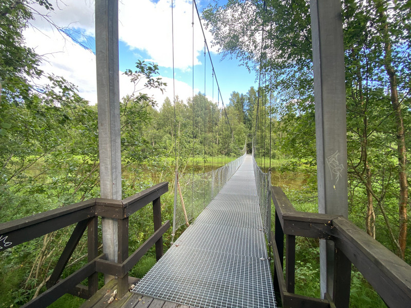 Bridge in Indalsälven river delta