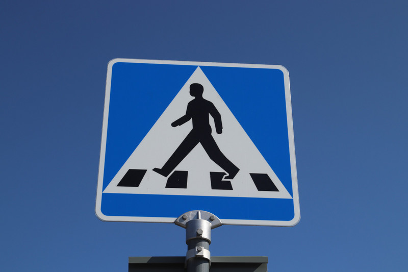 Normal pedestrian sign