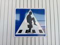 Humorous pedestrian sign