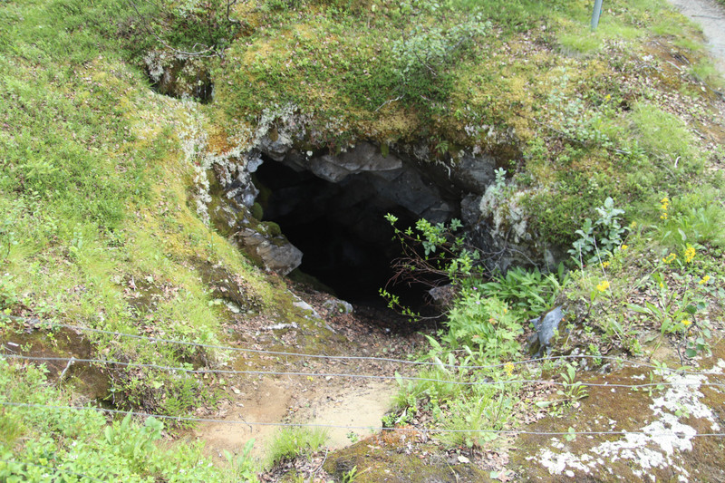 Cave formed by Bjurälven River