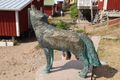 Wolf sculpture