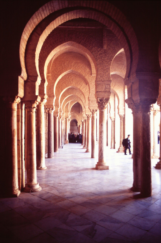 Arches creating a corridor