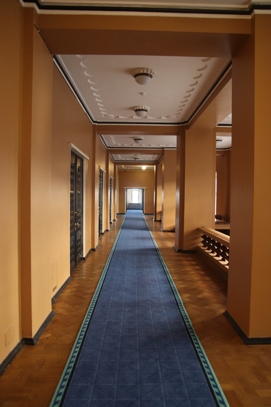 Corridor in the parliament building