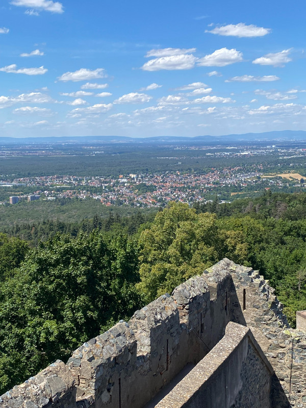 View from Frankenstein Castle