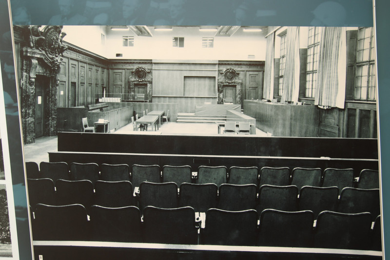 The courtroom in 1945