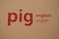 Pig (in English)