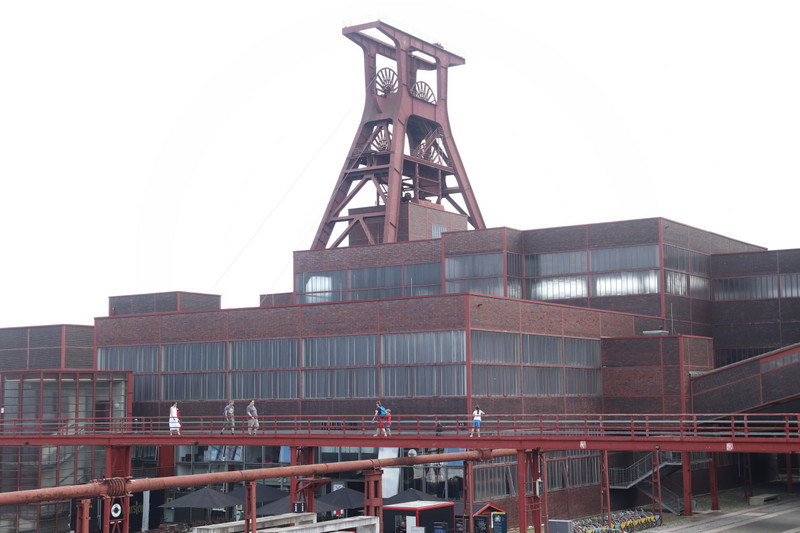 Winding tower and buildings