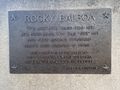 Plaque on the Rocky statue