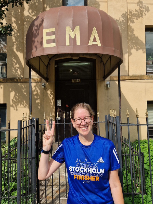Emma in front of Ema
