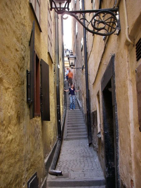 The narrowest street in Sweden