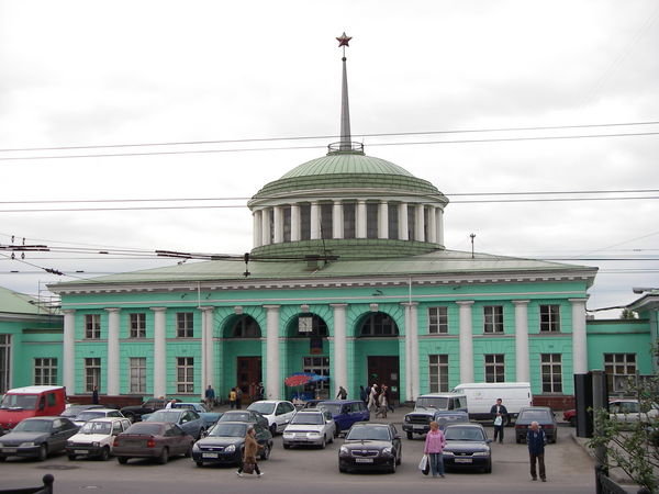 The railway station in Murmansk