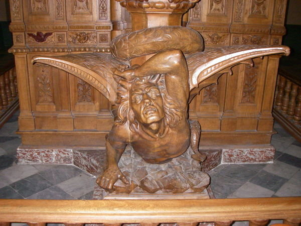 Devil in Arequipa cathedral