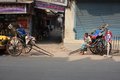 Hand pulled rickshaws 