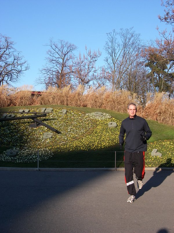 Running in Geneva, Switzerland