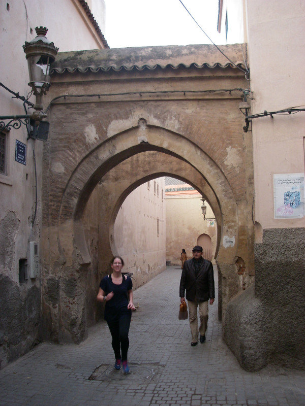 Running in Marrakesh, Morocco