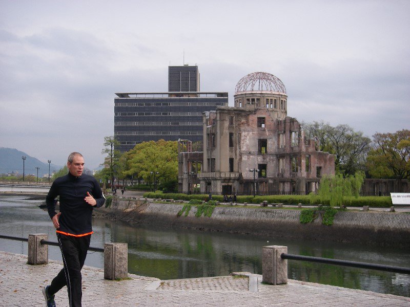 Running in Hiroshima, Japan