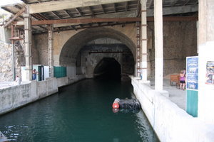 Tunnel leading to the submarine base