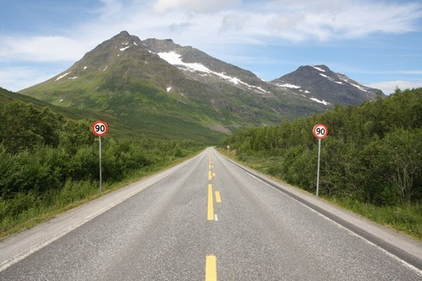 Empty Norwegian road