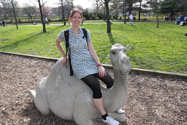 Emma on a Camel