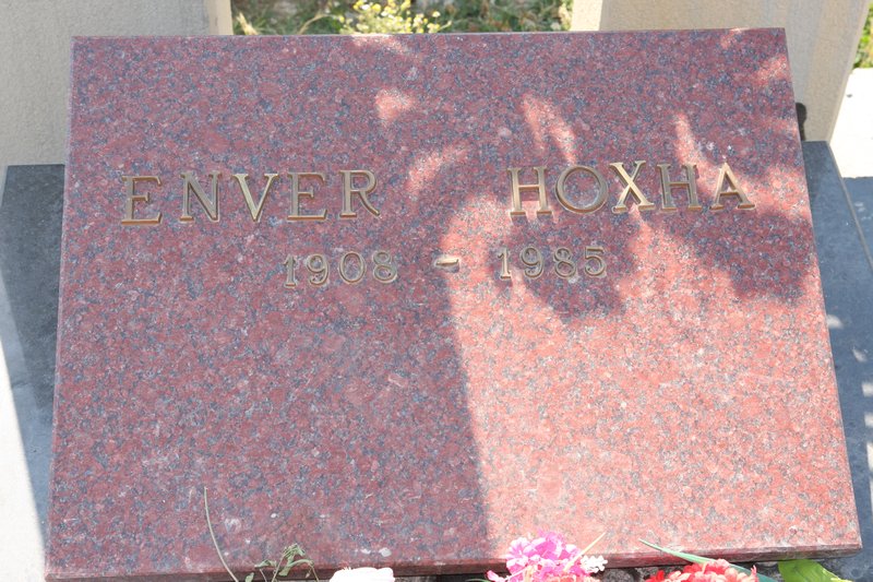 Envers Hoxha's grave 