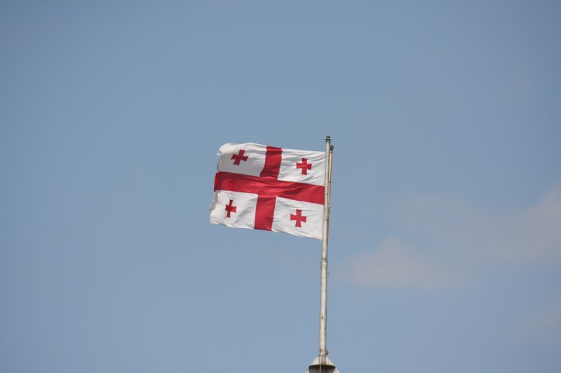 The Georgian flag