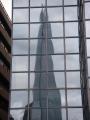The Shard reflected in the facade of another building