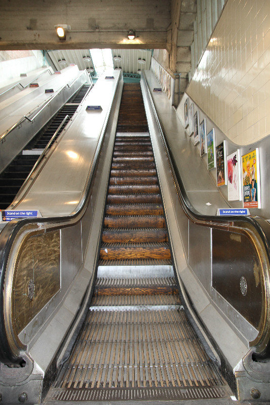 The last of the wooden escalators 