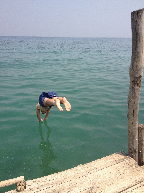 Diving into Lake Tanganyika