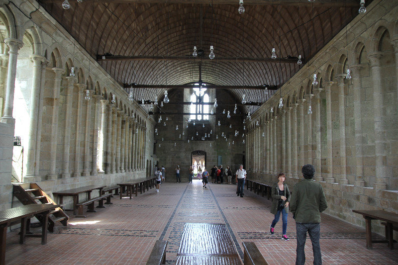 One of the halls in Mont Saint-Michel