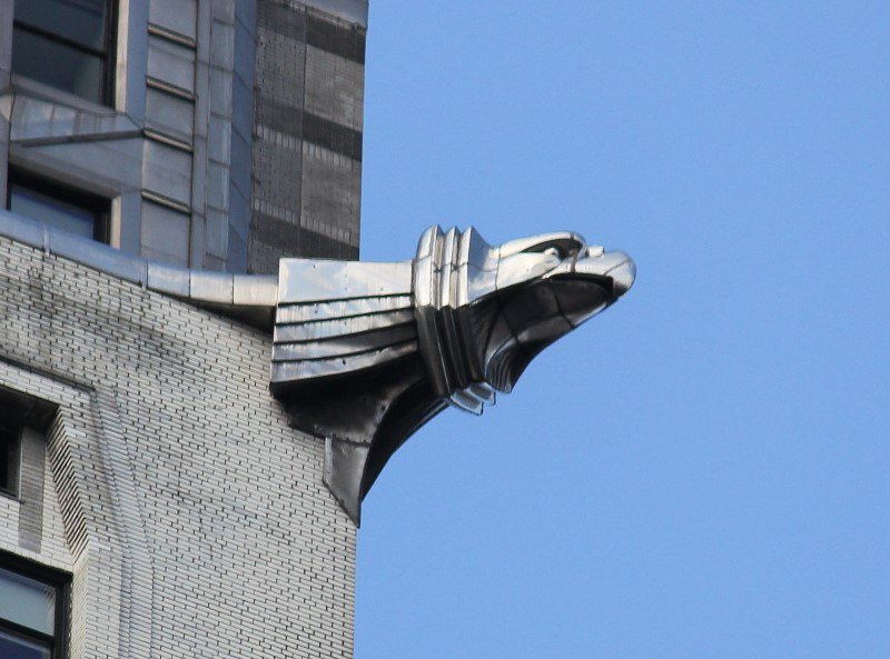 One of Chrysler Building's gargoyles