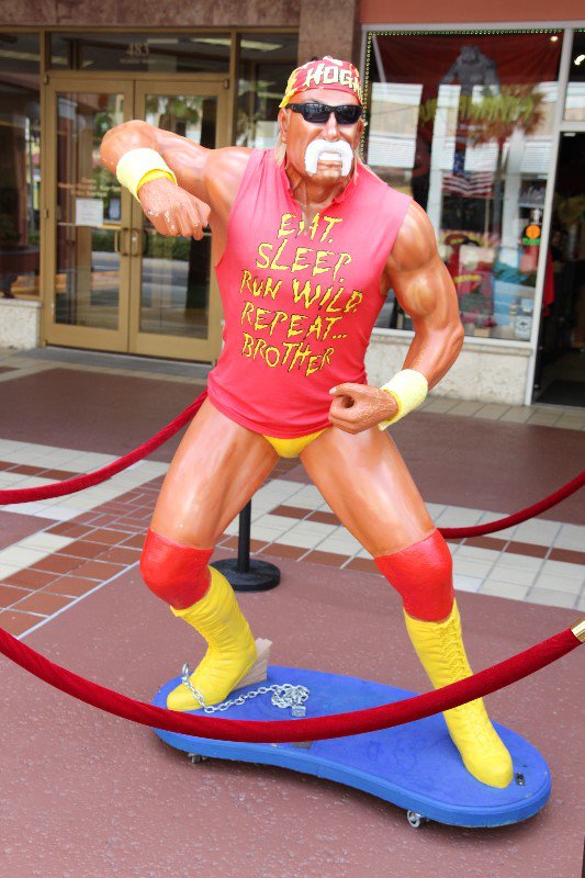 At redigere Optimal Summen Hulk Hogan statue | Photo