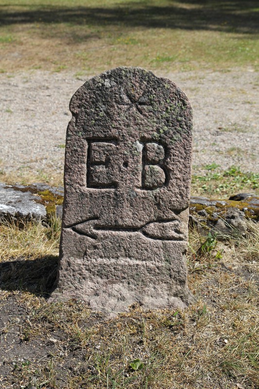 Stone signpost