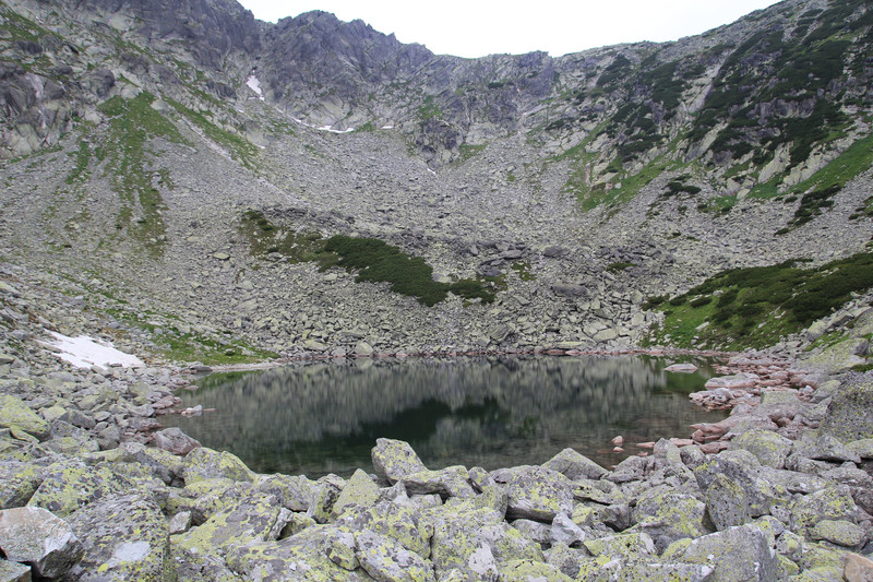 Alpine lake in Retezat Mountains
