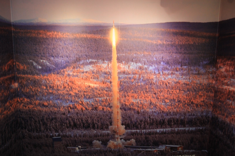 Rocket launch from Esrange Space Centre