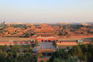 Forbidden city seen from Jingshan Park