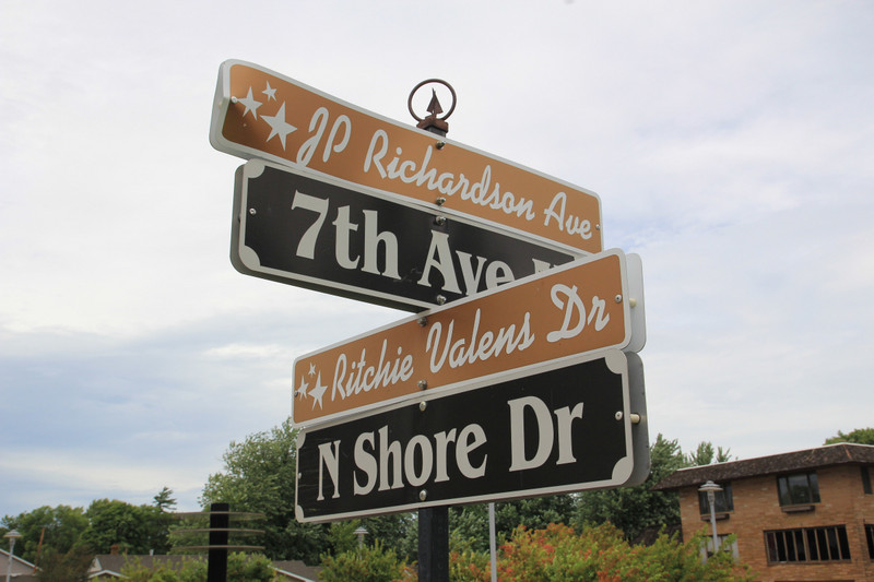 Streets named after Valens and Big Bopper