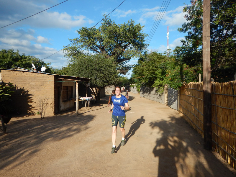 Running in Cape Maclear, Malawi