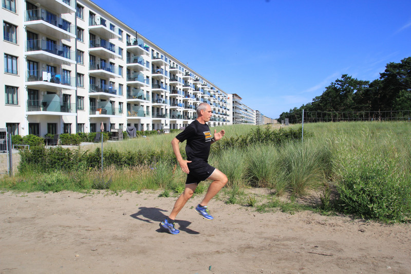 Running in Prora, Germany