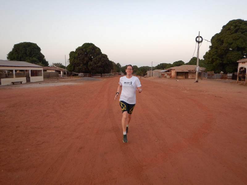Running in Jufureh, the Gambia