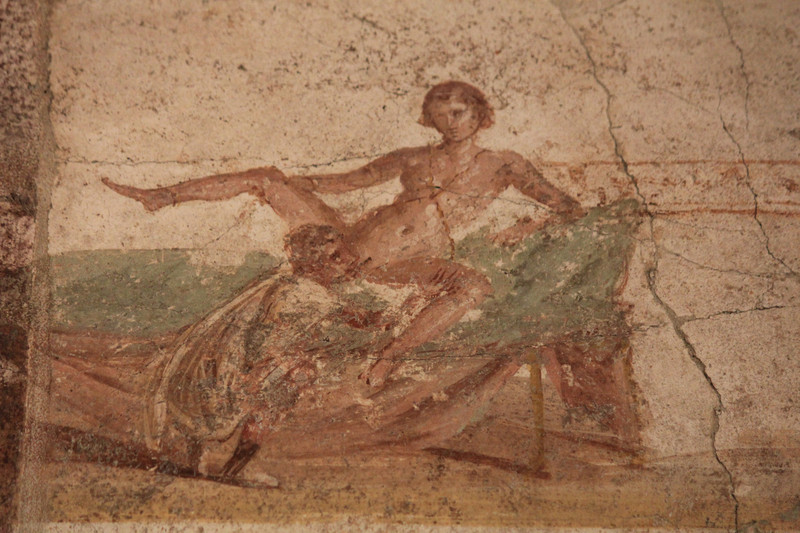 Fresco in suburban baths in Pompeii