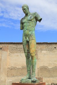 Modern statue in Pompeii